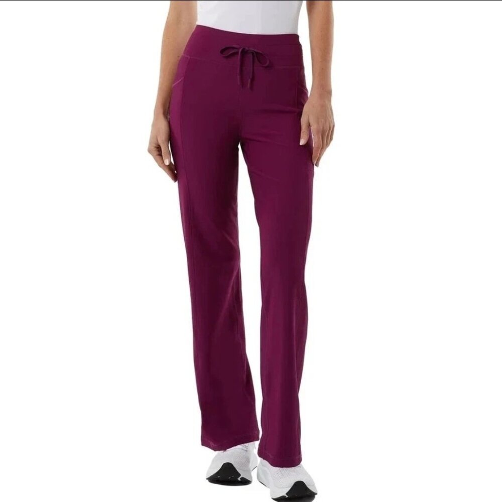 32 Degrees Cool Women's Active Flare Pants Ribbed Pockets NEW